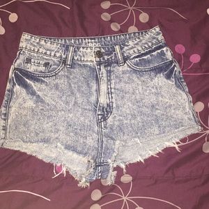 Denim shorts